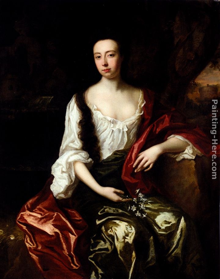 John Riley Portrait Of Thomas Brotherton Wife, Margaret